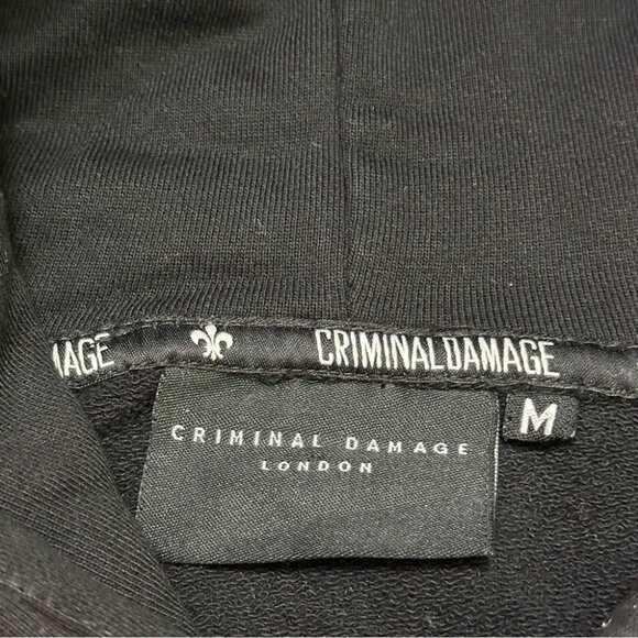 CRIMINAL DAMAGE Men’s Hoodie Snake size M - Picture 10 of 10